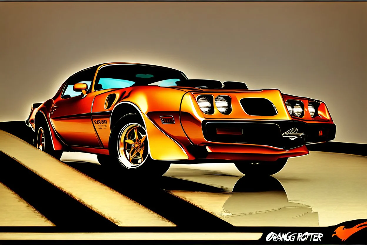 Foto orangeroter 1978 Pontiac Firebird Trans Am