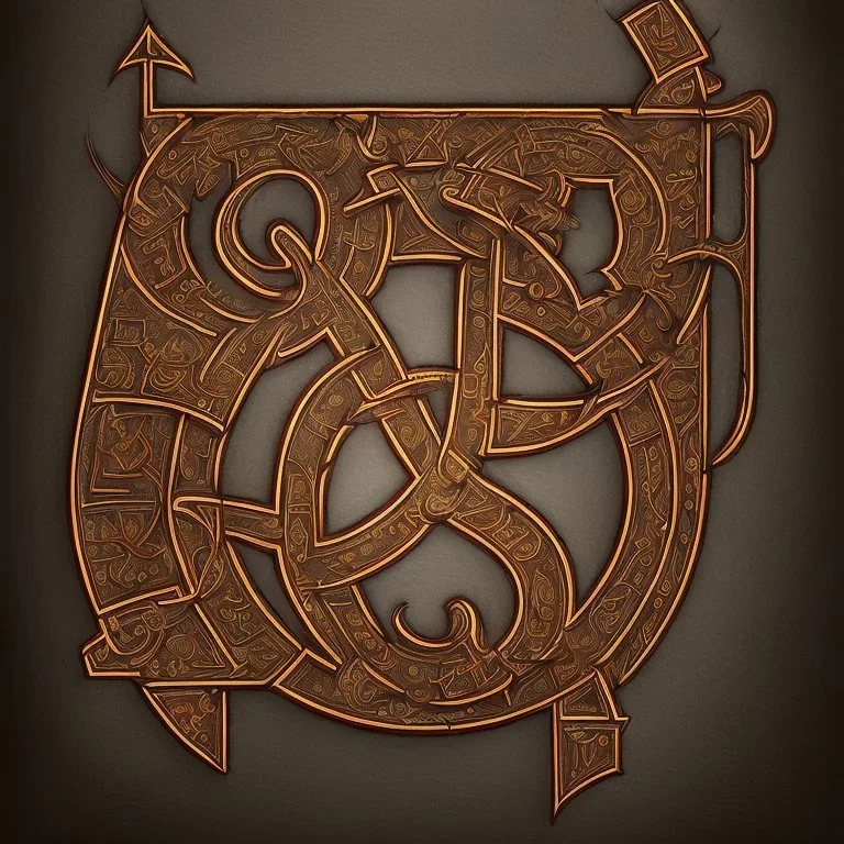 Book of Kells Chi Rho monogram, highly detailed illustration, realistic render, 8 k, micro detail, intricate, elegant, centered, digital painting, Artstation, smooth, sharp focus, illustration, artgerm