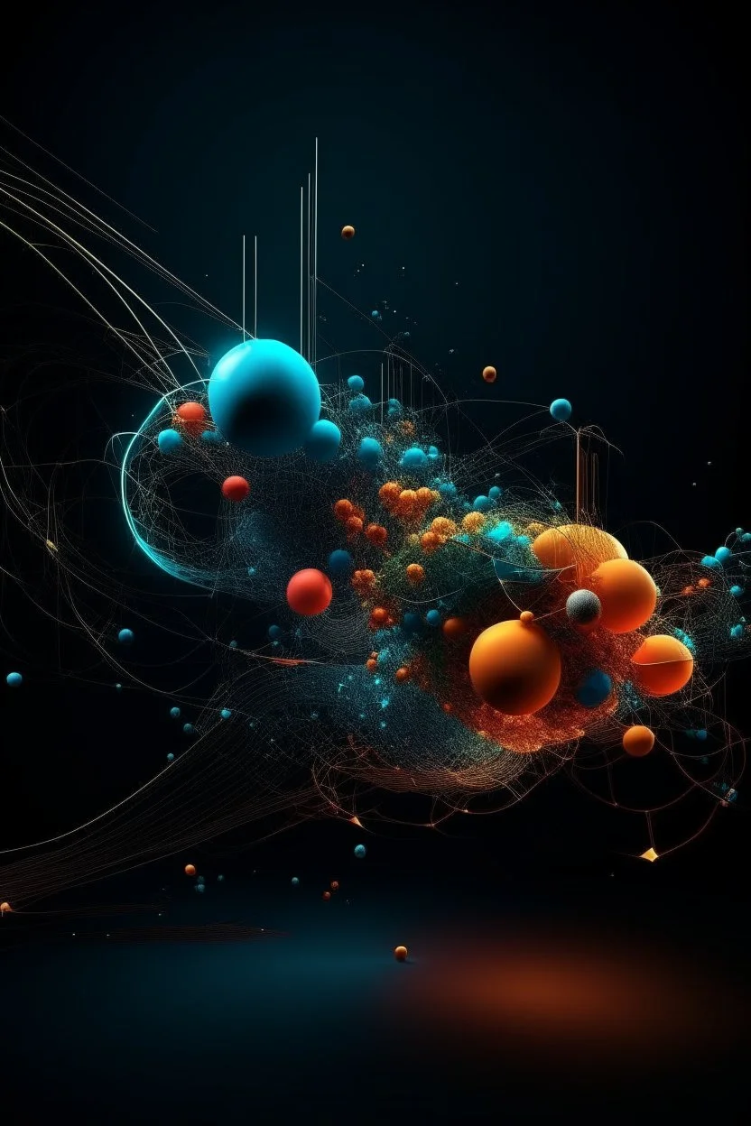 abstract particles