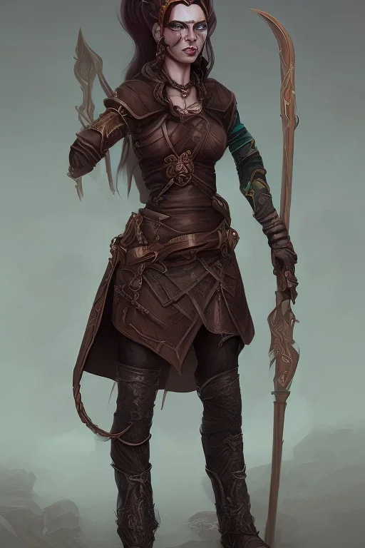 female dungeon punk tiefling