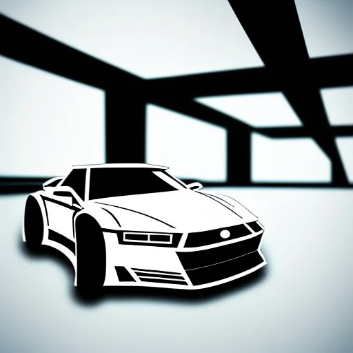 A police Tesla Cybertruck is chasing a Tesla 'Model S Plaid' at top speed, by the 'Tower Bridge', in London. CINEMATIC. WIDE ANGLE LENS.