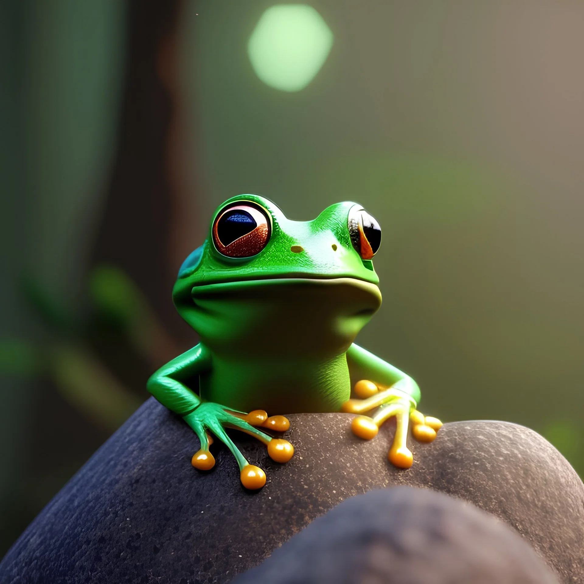 Concept art of Little mascot anthro frog wearing a hoodie (Pixar art style)++, highly detailed, digital painting, art stations, concept art, smooth, unreal engine 5, god rays, ray tracing, RTX, nanite polygons, lumen lighting, ultra detail, volumetric lighting, 3d, detailed anime, finely drawn, high definition, high resolution, cartoon