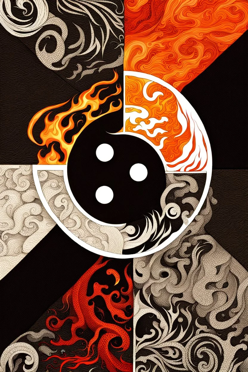 Yin and yang in a world of fire and torment