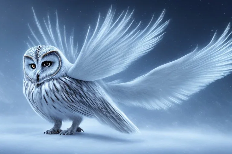 snow winged OWL