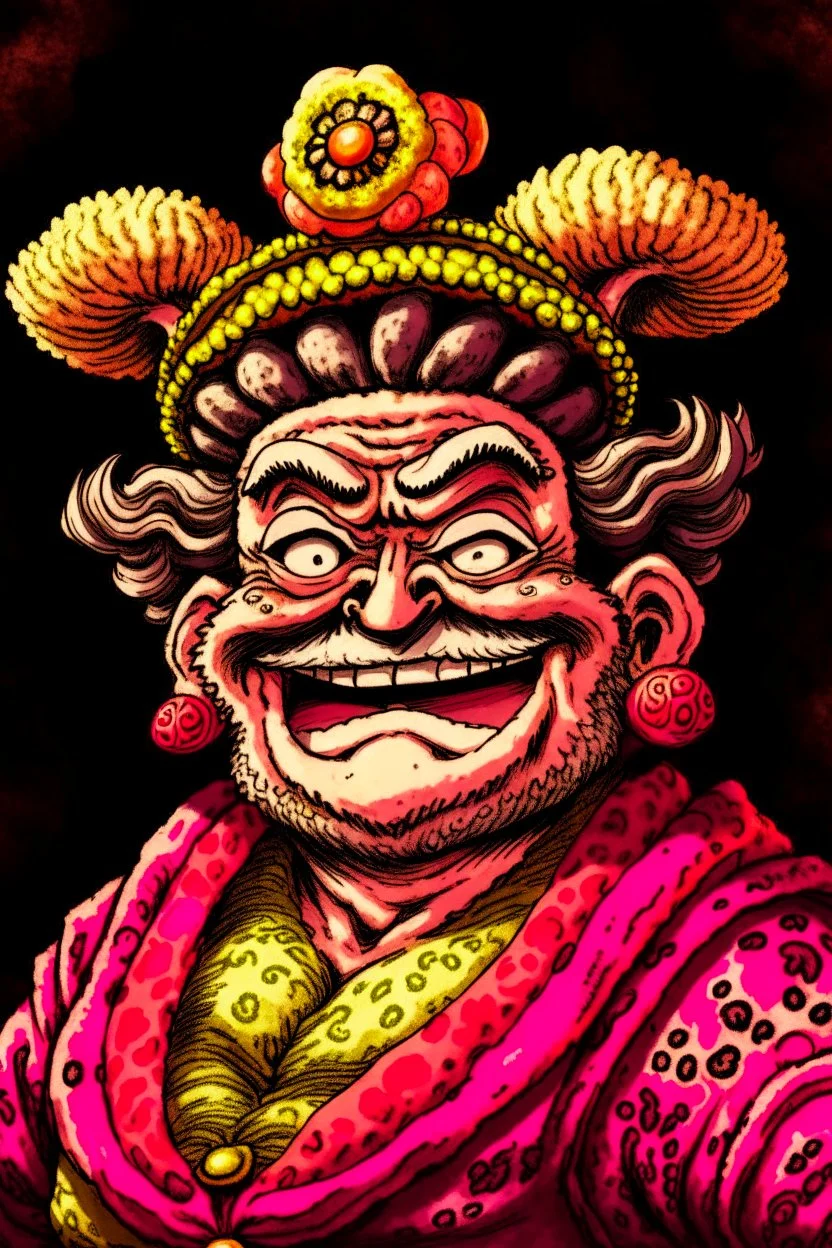 Portrait of Big Mom, from One Piece manga; Caravaggio style