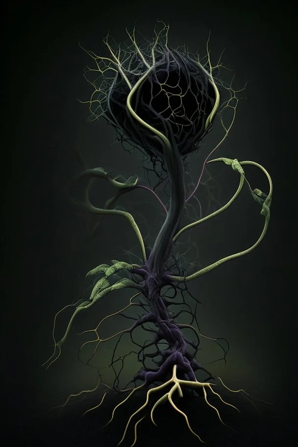 nervous ganglion made of dark plant matter