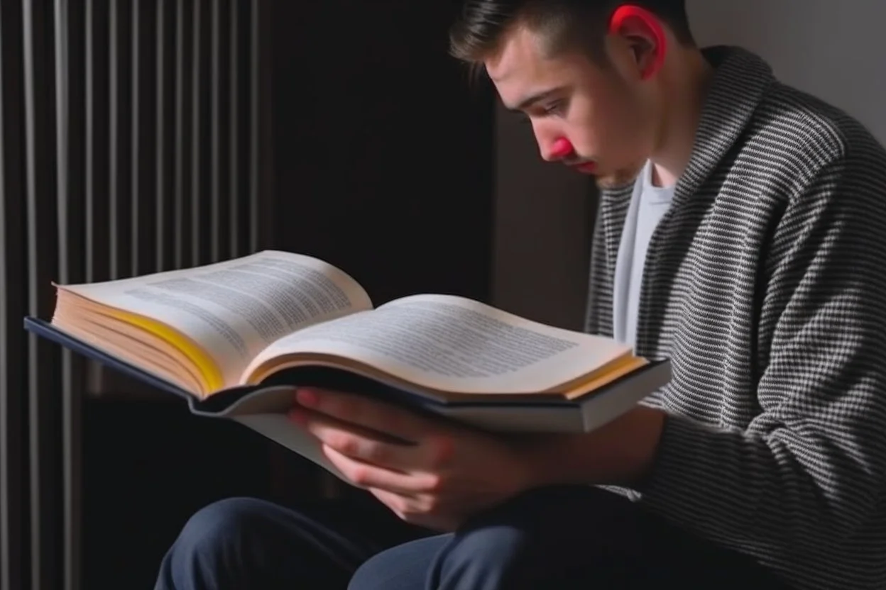 Someone reading a 4K book.