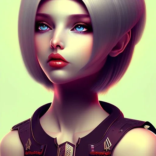 fantasy setting, pixie undercut hairstyle