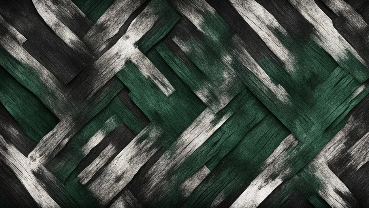 Hyper Realistic Black, Dark-Green & White Texture on Dark-Rustic-Background