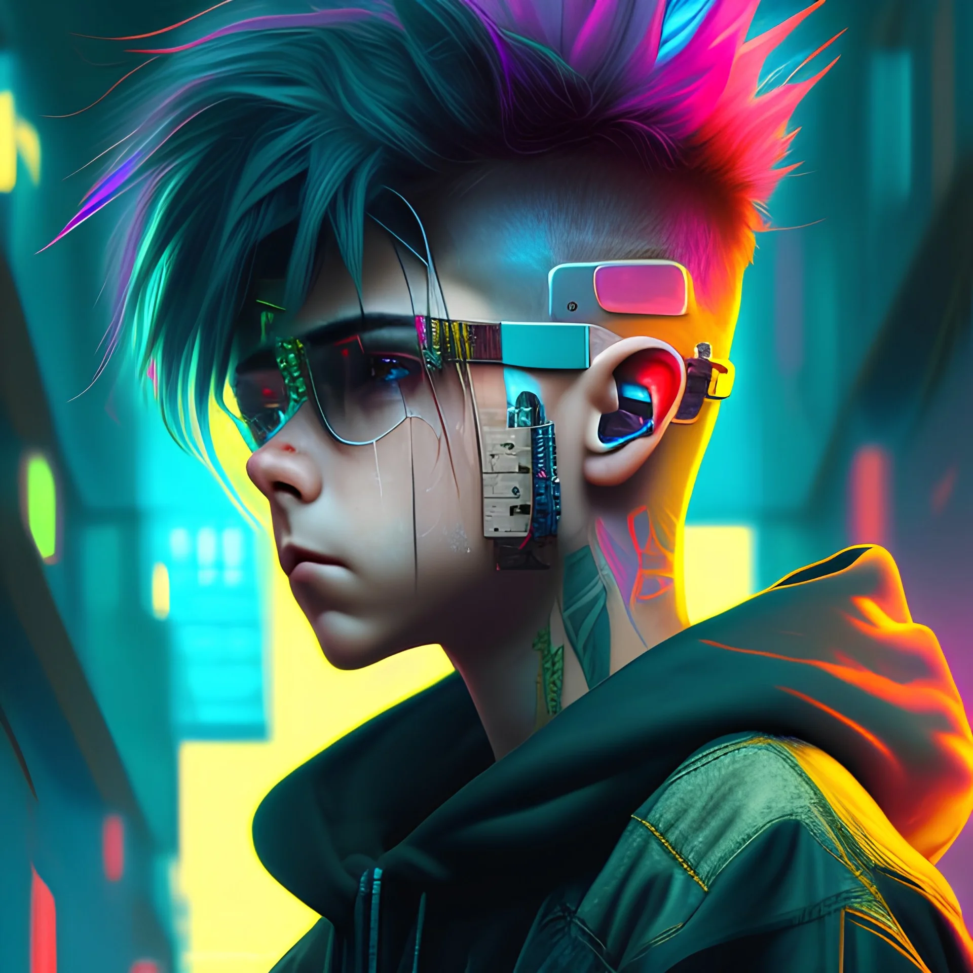 The cyberpunk boy