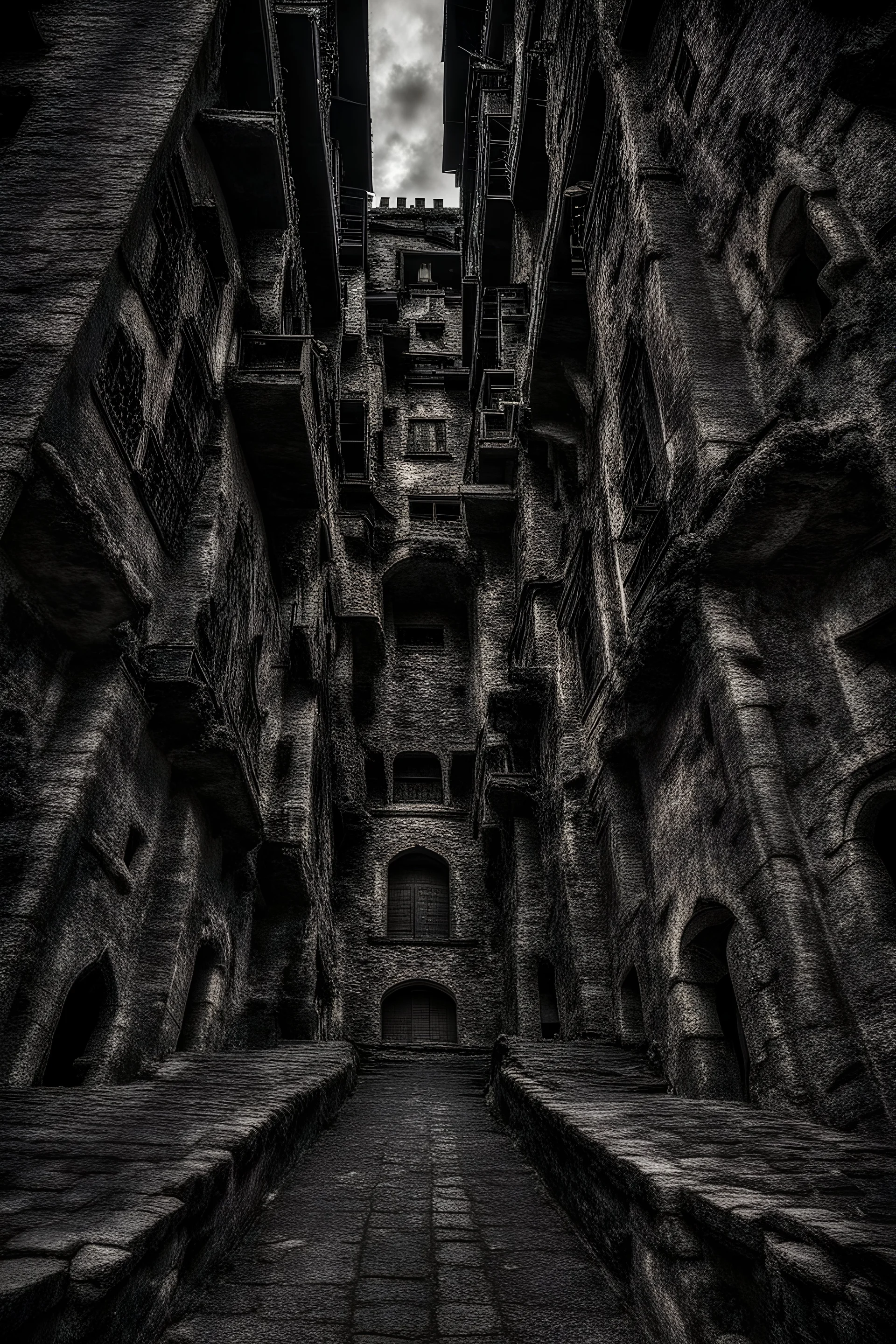 walled city, magic city, dark, grimdark, elf city,