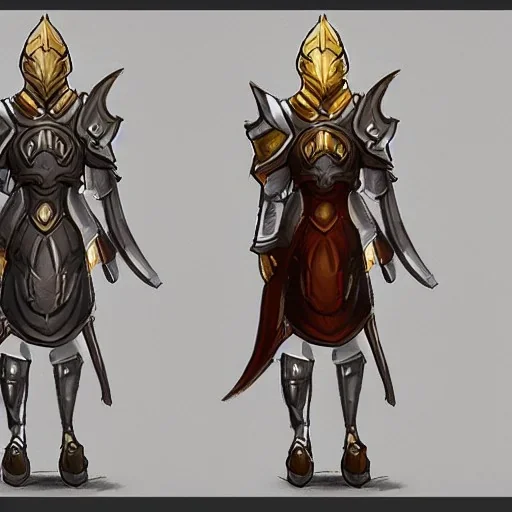 mail and clothe armor concept art videogame