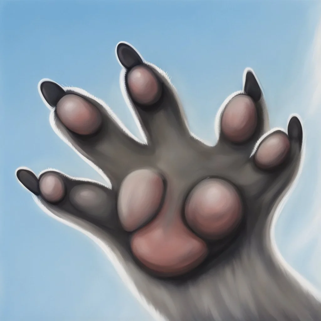 front paw of a koala