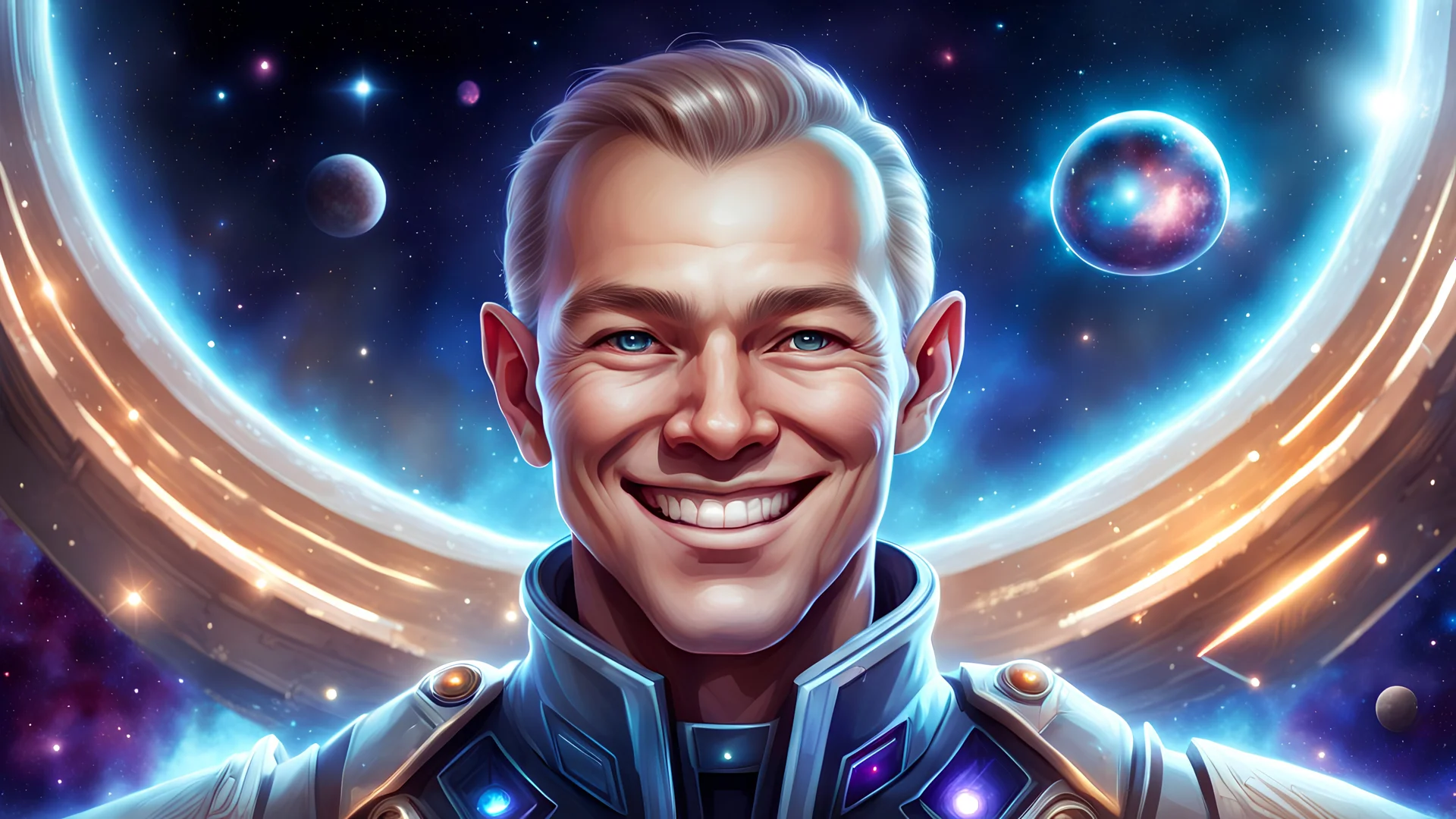 men, crystalline skin, galactic, cristal, beautiful pleiadien, ufo, very nice smile, commander, high rank, large cosmic forehead, human face, admiral