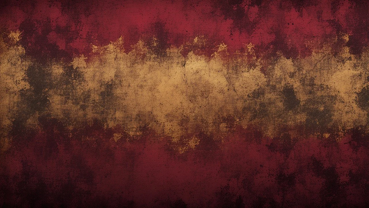 Hyper Realistic Maroon, Golden & Black Retro Grungy Texture