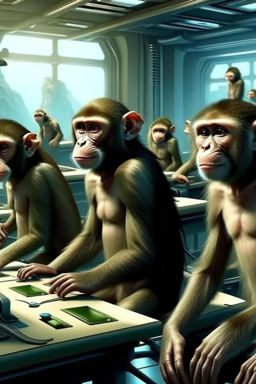 fremtidsverden med aber