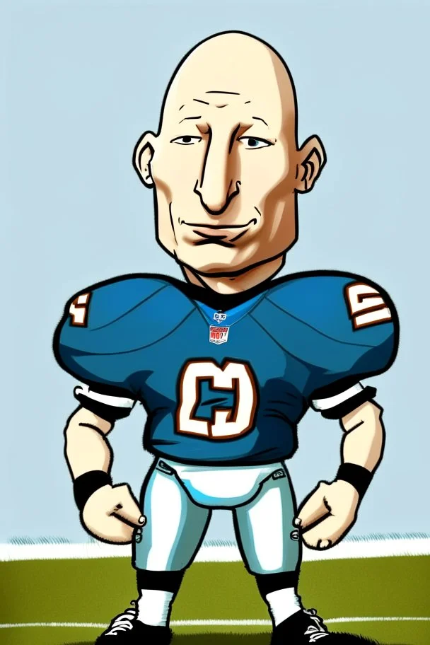 Brad Guzan American football player cartoon 2d