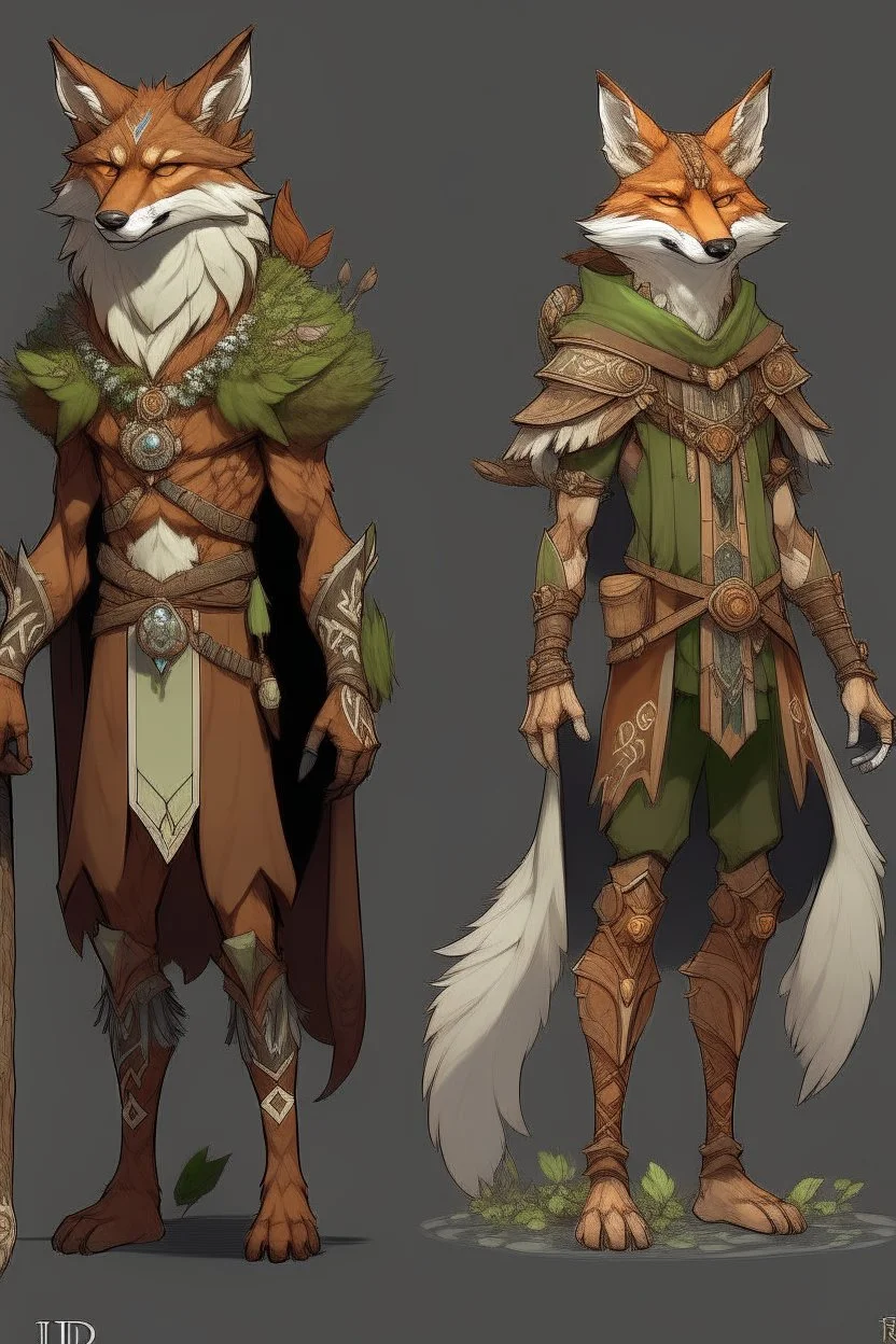 fox humanoid druid dnd