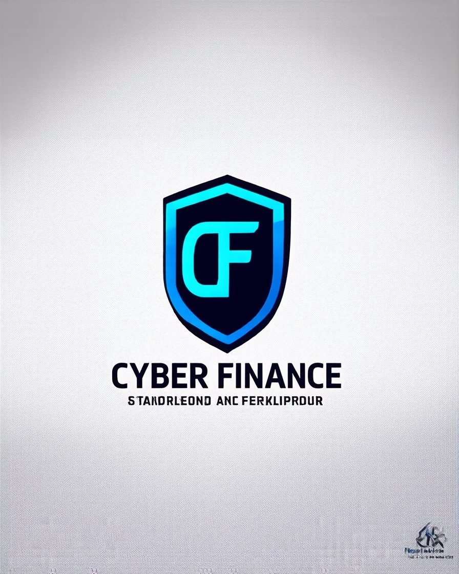 Cyber Finance (CF) shield logo Simple, easy and beautiful logo