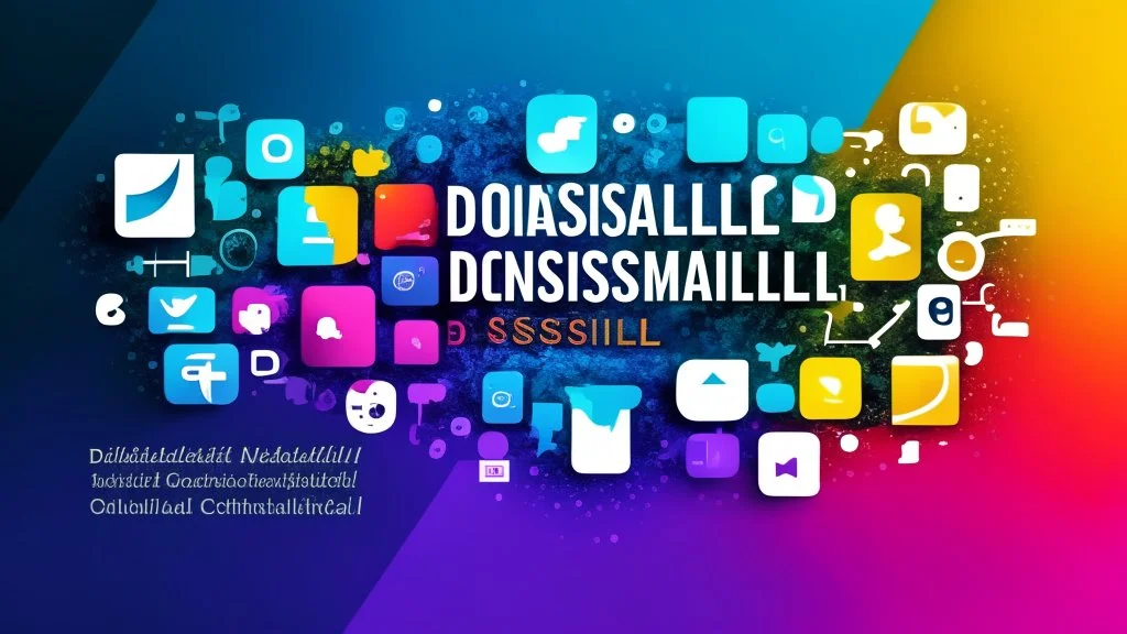 "A distinctive background image with professional colors representing excellence in social media marketing and innovation in the business world."