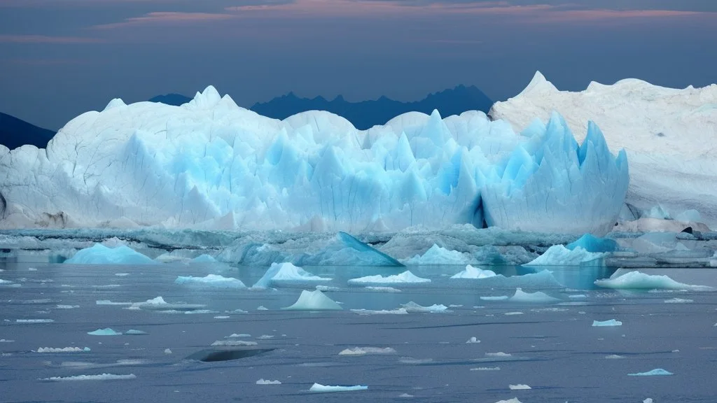 large glaciers in the mountains