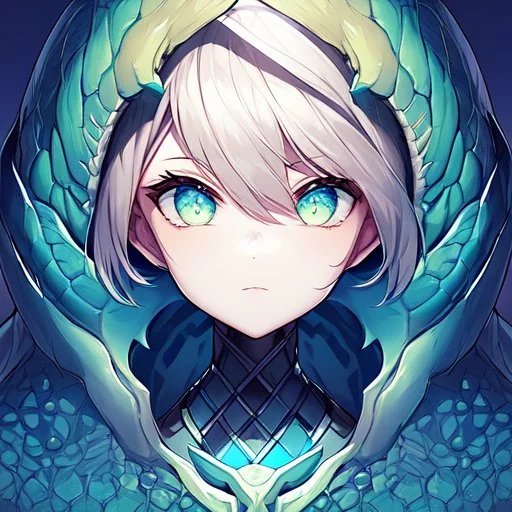 Alien Queen, beautiful face, portrait