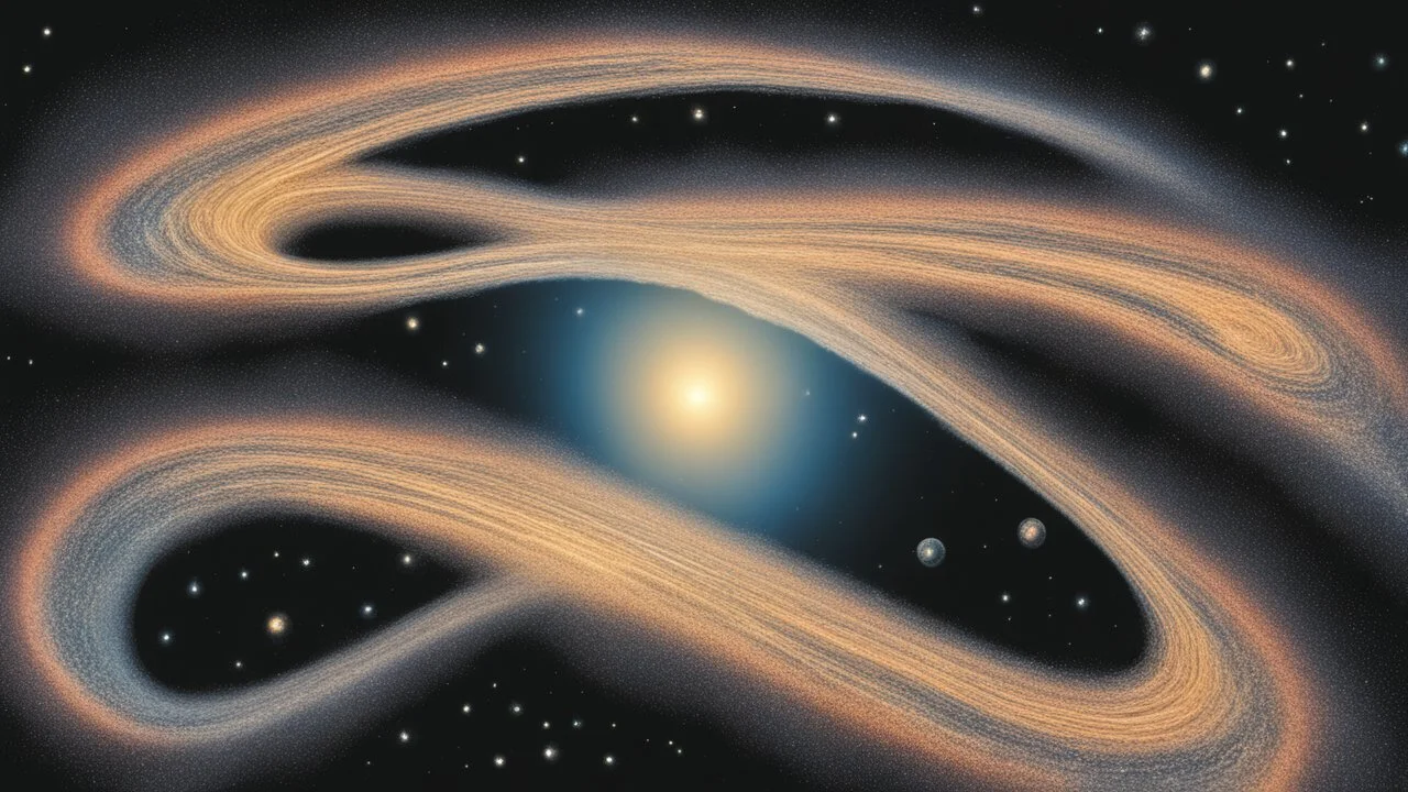 "Envisage a luminous, comic style backdrop of a swirling, effervescent galaxy. This interstellar panorama unfolds around an intriguing centerpiece: a hyper-detailed, colossal cerebrum, symbolizing the infinite potentials of the human mind. Light-years of pulsating stars, vibrant nebulae, and streaking comets interweave with neural pathways, creating a visually stunning fusion of art and science."