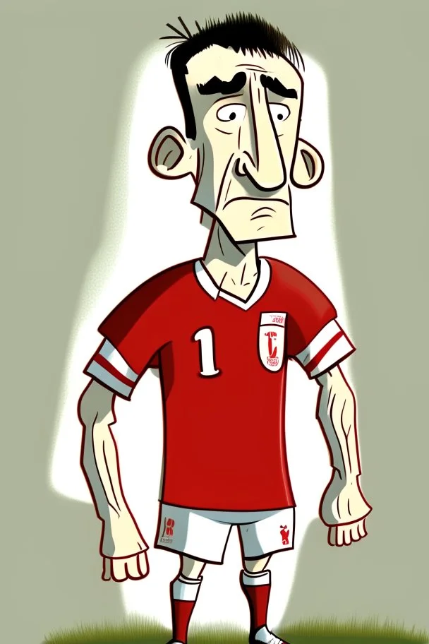 Anthony Gordon English football player ,cartoon 2d