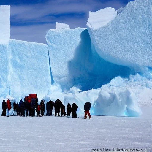 OUTSIDE THE ICE WALL, ANTARCTICA