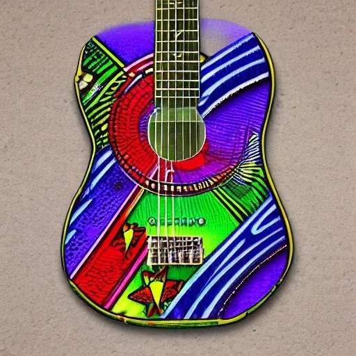 PEACE electric guitar PEACE psychedelic hippie trippy acid LSD PEACE made in japan GUITAR peacesign EB