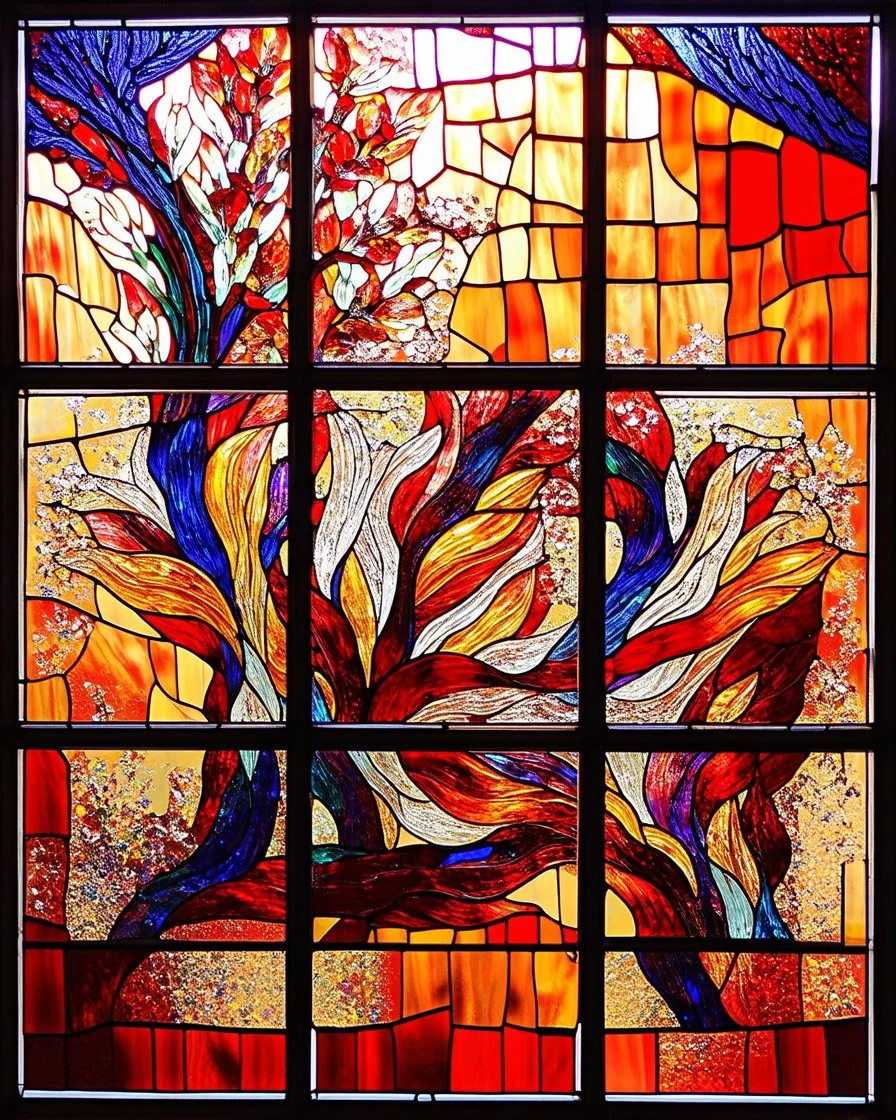 STAINED GLASS, Contemporary art.