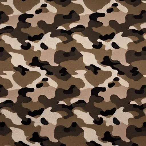 Camouflage brown and black