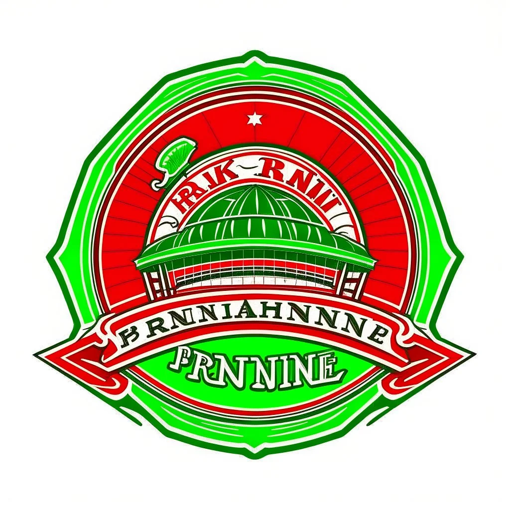 logo in the style of Frankie & Benny's, Named; Dining Pavilion.