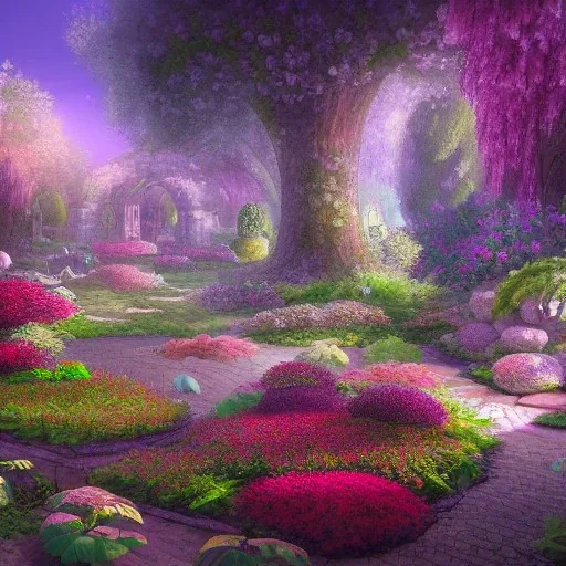 A magical garden, concept art, smooth, detailed, 4k