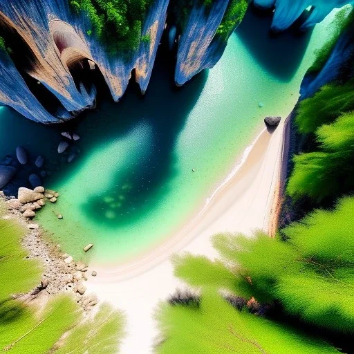 Railay West, Thailand,aerial view,cloudy,extremely detailed digital painting, high resolution,8k, realistic, beautiful, volumetric lighting, mystical colors ,perfectly centered image, perfect composition, rim light, beautiful lighting,masterpiece, stunning scene, raytracing, anatomically correct, in the style Van Gogh and robert e howard and Ken Kelley and Ohrai Noriyoshi and Simon Bisley and tomzj1.