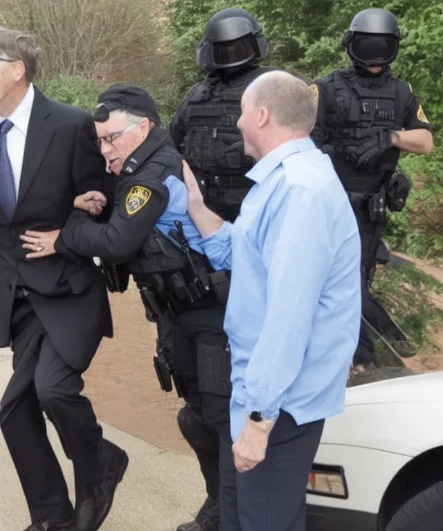 Bill gates being arrested by swat team