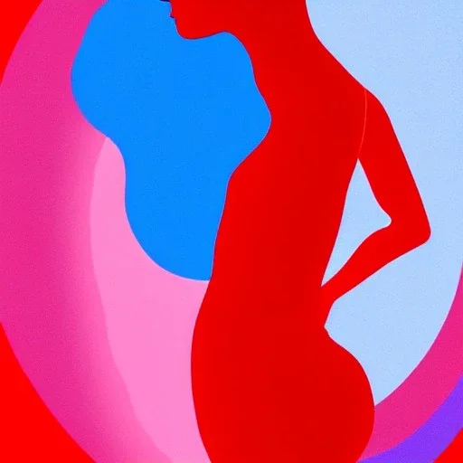 akvarel, woman body red, and golden, abstract, curvy, pastels, light, beautiful curves, woman from back, rosa, circle, back, spine, light, pastel, blurry, postmodern art, graphical, masterpiece, abstract art, contrast colors, bodies, bodies around each other