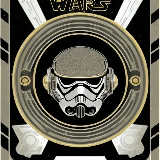 super embossed "STAR WARS" text, caption, shiny. gold and silver and black metallic, reflective, centered, embossed