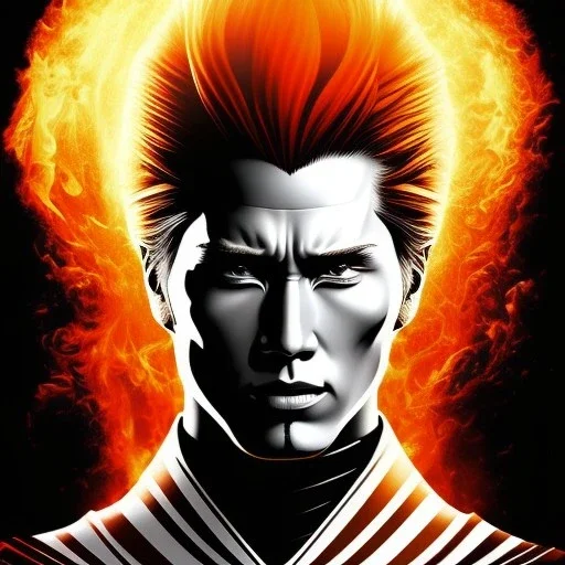 "Ichigo Kurosaki, Large Scale Head and Shoulders Portrait, 8K Resolution Portrait by Tite Kubo, pinterest, anime style."