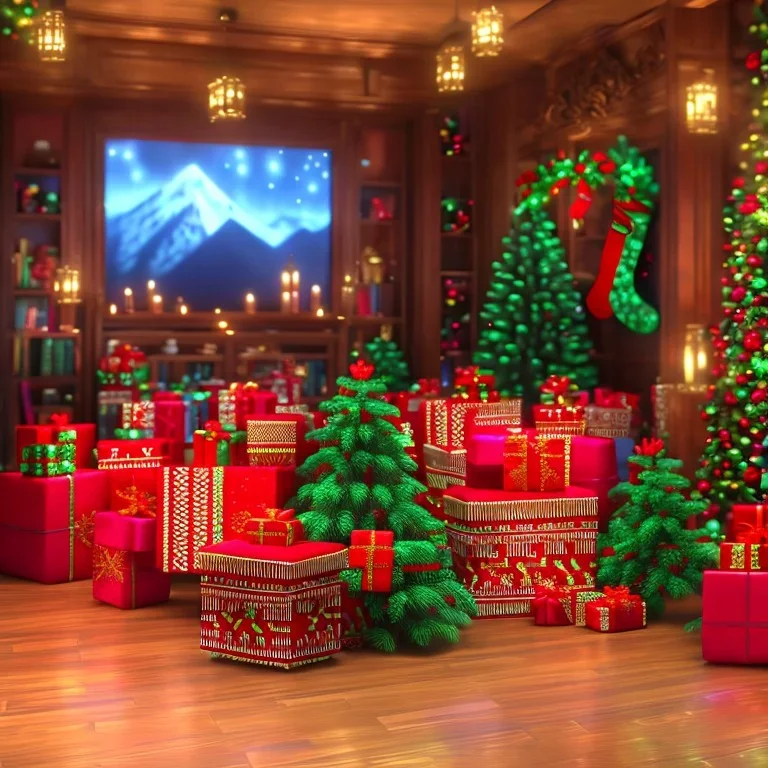 christmas ambience, african, kente, kente ribbon, kente boxes, clothing, african patterns, thread, embroidery, cinema 4d render, high detail