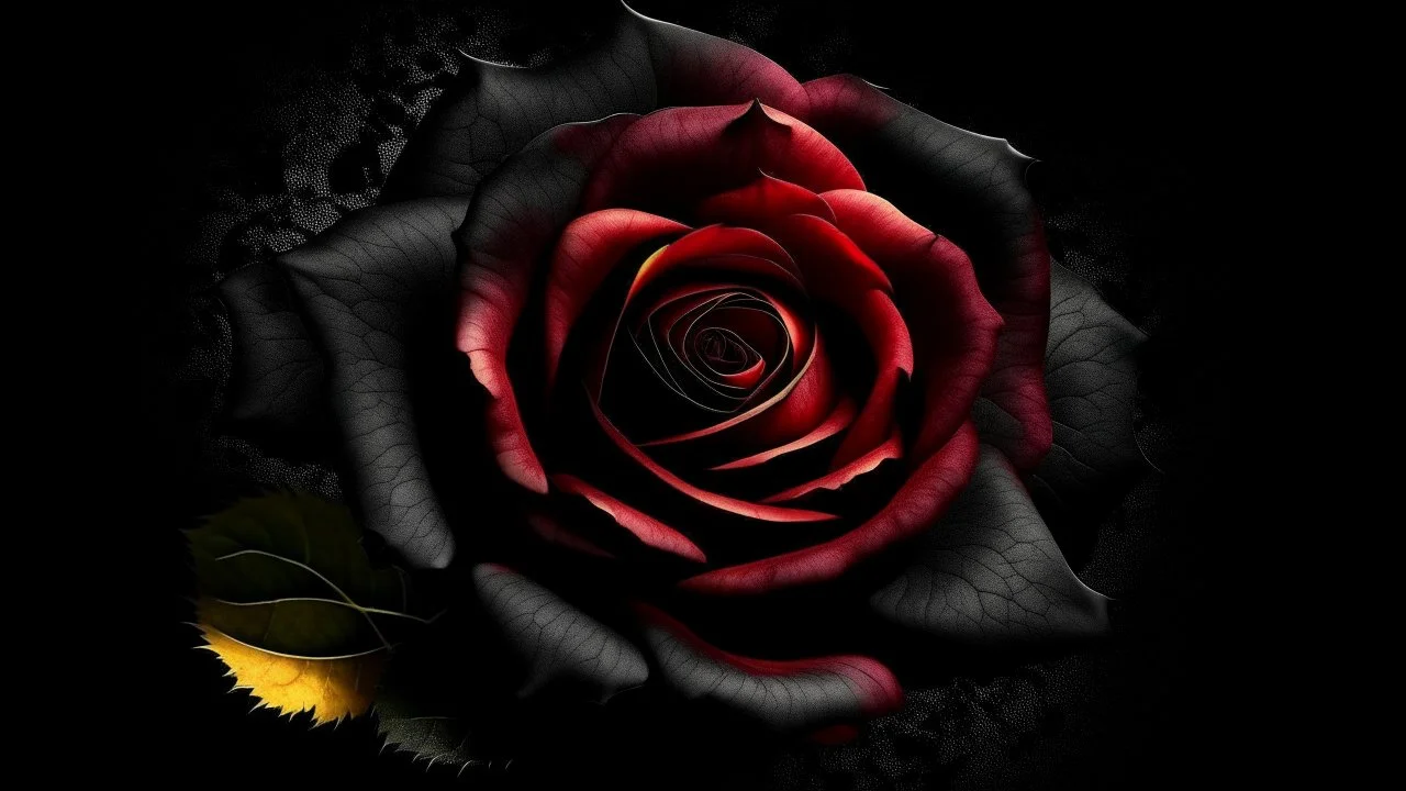 Create black small rose colour and colour background