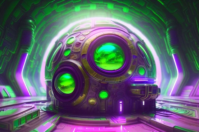 green and purple crystal cosmic and galactic ambiance cinema4d sci-fi futuristic tunnel, full of details, smooth, bright sunshine，soft light atmosphere, light effect，vaporwave colorful, concept art, smooth, extremely sharp detail, finely tuned detail, ultra high definition, 8 k, 16k, unreal engine 5, ultra sharp focus