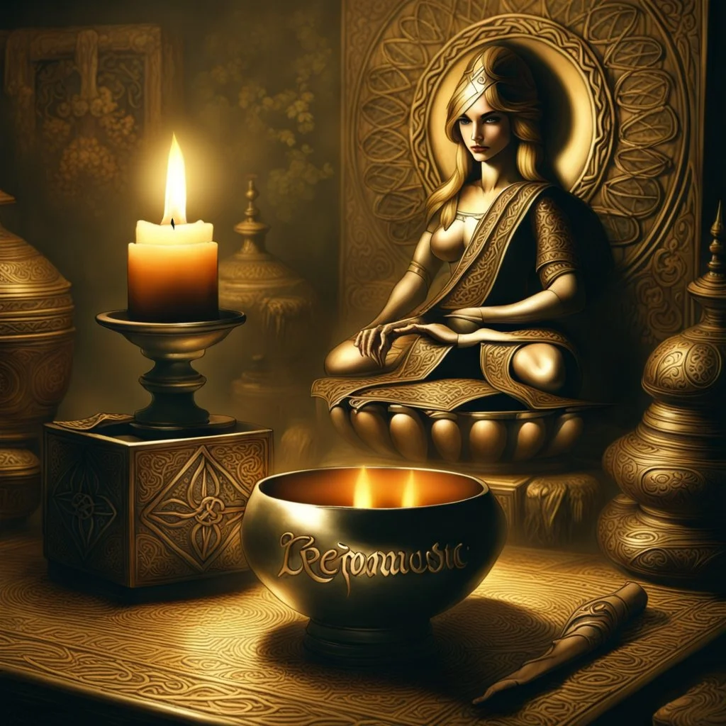 refine and improve this image, do this in celtic aesthetic