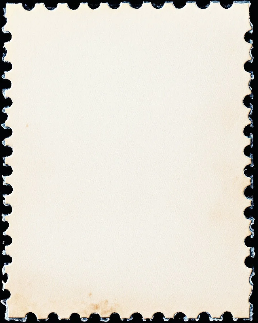 old postage stamp blank, with textured paper