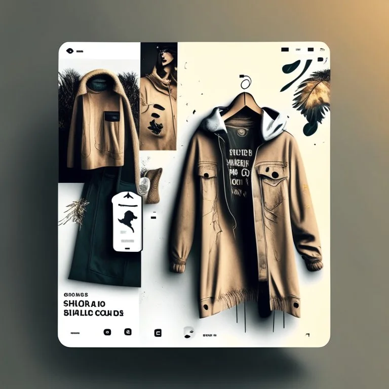 Social media design for a clothing