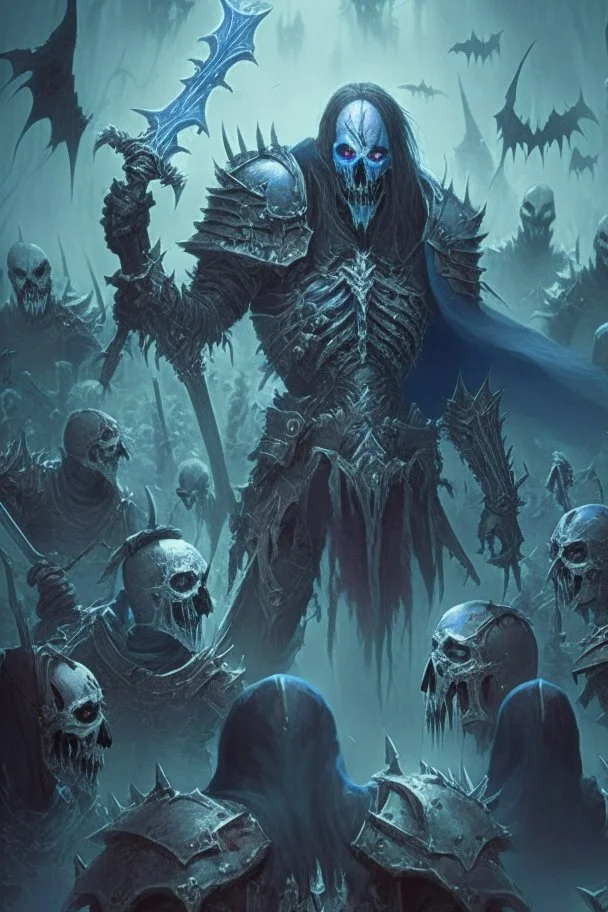 death knight raising an undead army