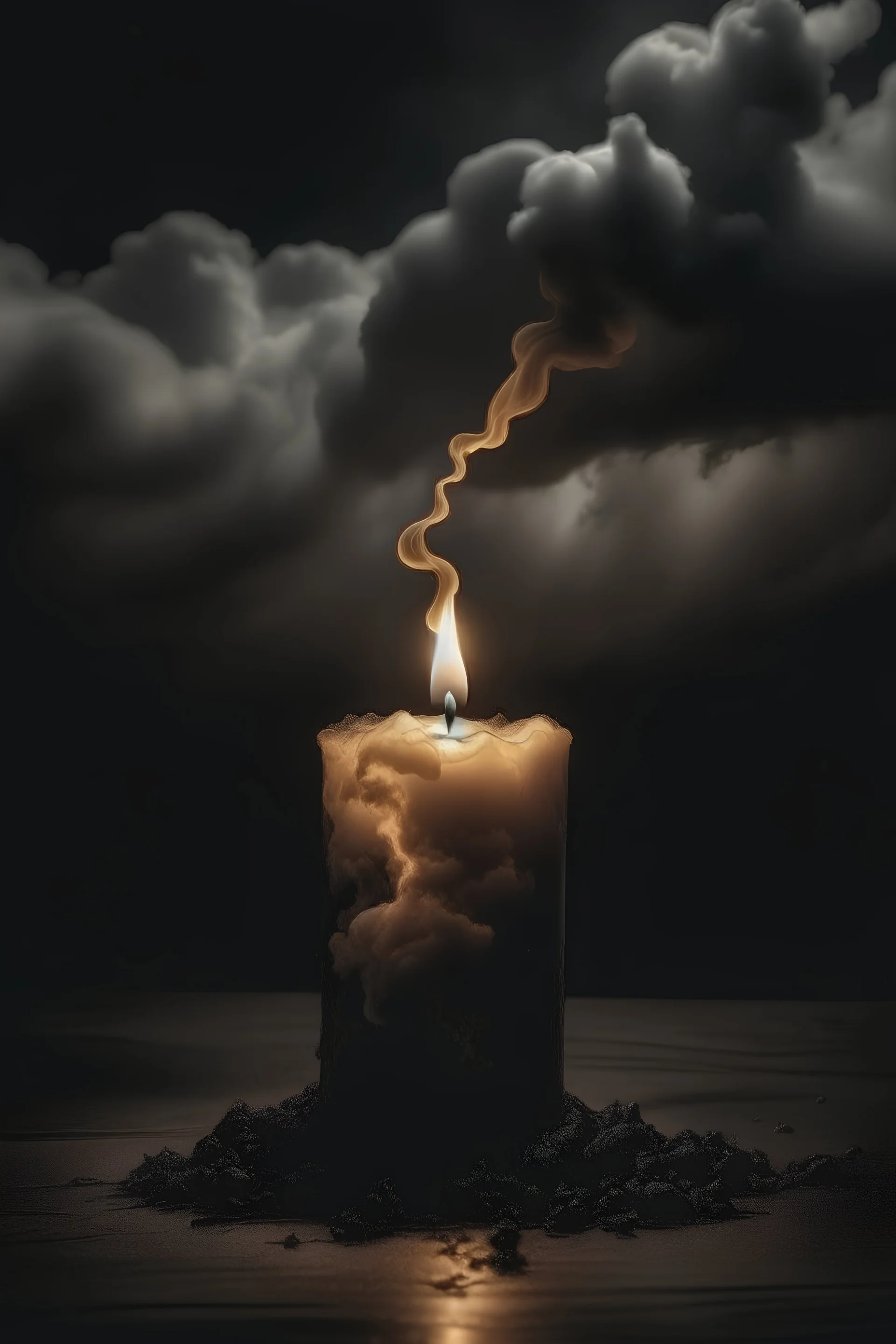 A storm that tries to extinguish the burning candle inside me