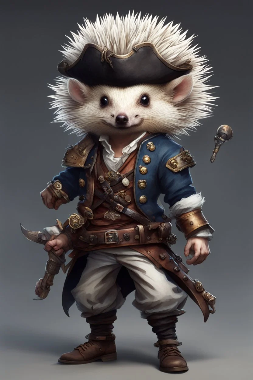 humanoid hedgehog pirate