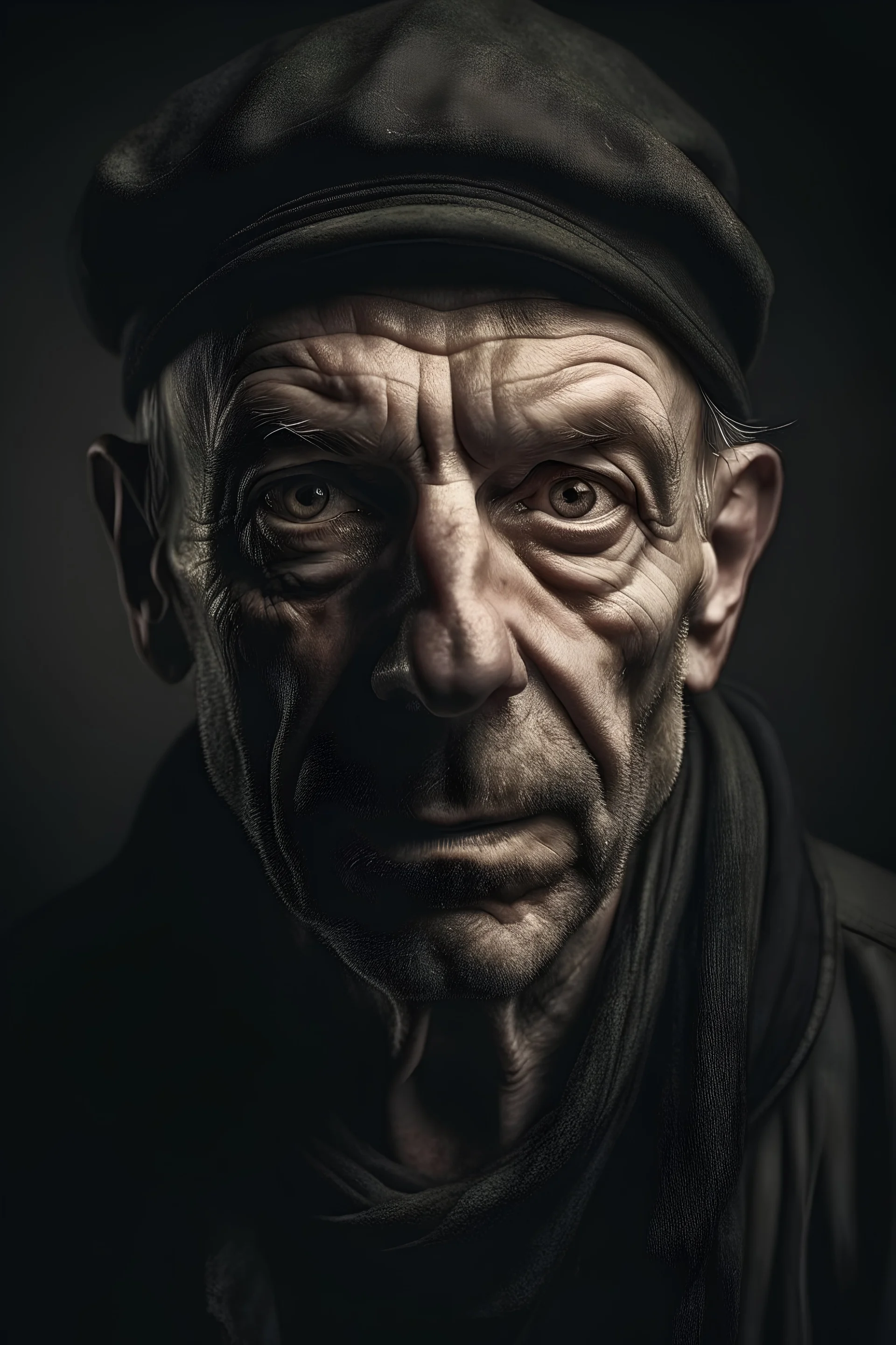Portrait of a Scary man