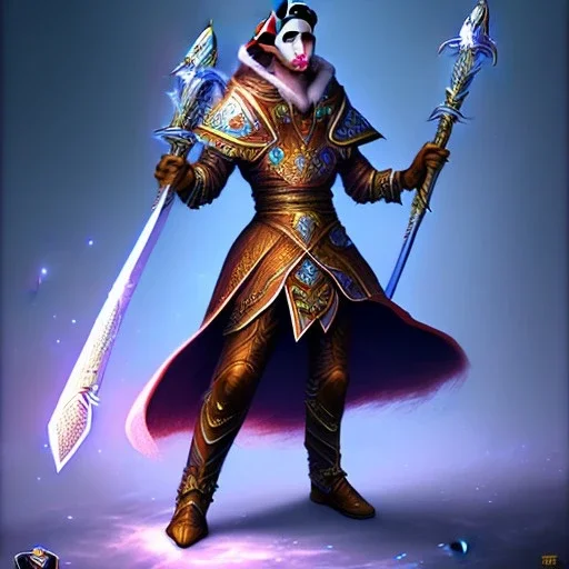 cosmic mage, elf, male, battle mage, sword, epic